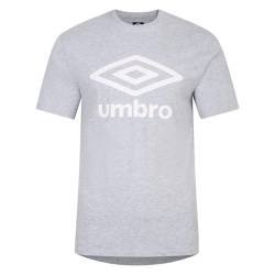 Umbro Herren Team T-Shirt, Grau meliert/Weiß, L von UMBRO