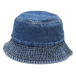 Umeepar 100% Baumwolle Fischerhut Sonnenhut Sommerhut Hut for Damen Herren (Denim Mittelblau) von Umeepar