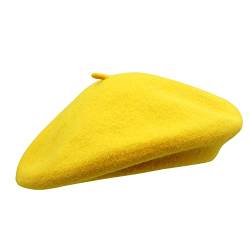 Umeepar Damen Wolle Französischen Baskenmütze (Gelb) von Umeepar