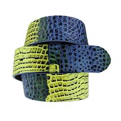 Umjubelt - Gürtel Alligator Mix blau/grün (90 cm) von Umjubelt