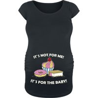 Umstandsmode T-Shirt - It`s Not For Me! It`s For The Baby! - S bis 3XL - für Damen - Größe S - schwarz von Umstandsmode