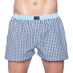 Unabux Boxershorts Blau Kariert von Unabux