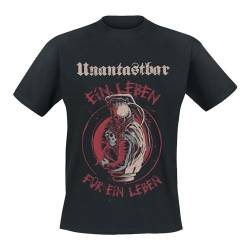 Unantastbar - Ein Leben für EIN Leben - Lass Uns für Immer - T-Shirt (DE/NL/SE/PL, Alphanumerisch, L, Regular, Regular, Schwarz) von Unantastbar