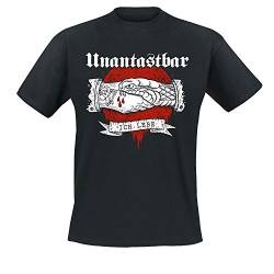 Unantastbar - Ich lebe - T-Shirt schwarz, Größe: M von Unantastbar