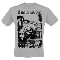 Unantastbar - "Im Gleichschritt T-Shirt, Farbe: Grau, Größe: M von Unantastbar