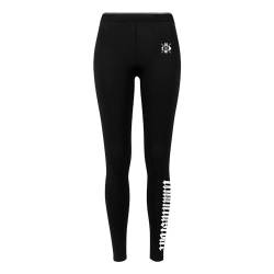 Unantastbar – Logo - Leggings (DE/NL/SE/PL, Alphanumerisch, S, Regular, Regular, Schwarz) von Unantastbar