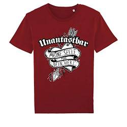 Unantastbar - Meine Seele für Dein Herz, T-Shirt rot Größe: L von Unantastbar