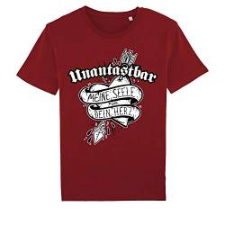 Unantastbar - Meine Seele für Dein Herz, T-Shirt rot Größe: M von Unantastbar