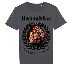 Unantastbar - Uns gehört die Welt - T-Shirt grau, Größe: 3XL von Unantastbar