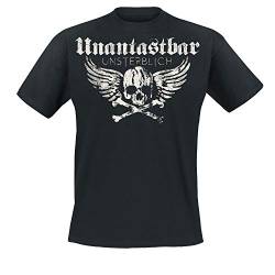 Unantastbar Unsterblich T-Shirt mit Rückendruck: Hinfallen Aufstehen Weitermachen, Größe: 3XL von Unantastbar