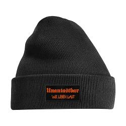 Unantastbar – Wir Leben laut - Beanie schwarz von Unantastbar