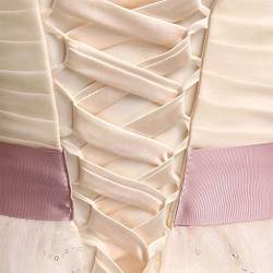 118 Zoll Hochzeitskleid Reißverschluss Ersatz Verstellbares Korsett Rückseite Kit Schnürung Satinband Bänder für Braut Bankett Abendkleid, 5, Large, S-XL von Unbekannt