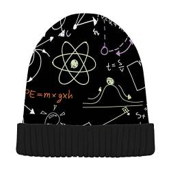 Acpiggto Beanie Slouchy Gerippte Mütze Niedliche Physikformel Wissenschaftliches Diagramm Tafel Damen Herren Sport Strickmütze für den kalten Winter, Color371, Einheitsgröße, Color371, EinheitsgröÃŸe von Unbekannt