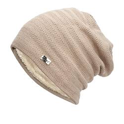 Beanie Mütze Für Herren Und Damen Warme Plüsch Herbst Wintermütze Klassische Weiche Beanie Winter Leichte Übergangsmütze Chemo Kopfbedeckung Atmungsaktiv Nachtmütze Schlafmütze von Unbekannt