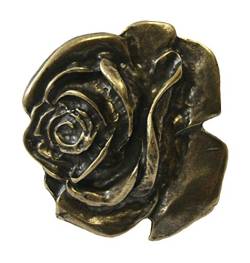 Dark Dreams Gothic Mittelalter Buckle Gürtelschnalle Rose Schnalle für Gürtel Blume Rosen Rose in altmessing von Unbekannt
