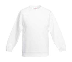 Fruit of The Loom Kids Kinder-Sweatshirt, Mädchen Jungen, Fruit of The Loom - Kinder Sweatshirt, Weiß, 8-9 ans von Unbekannt