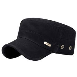 Hut für Männer Hüte für Wahl Utdoor Baseball Fashion Sun Cap Baseball Caps Militär Mützen (Black, One Size) von Unbekannt