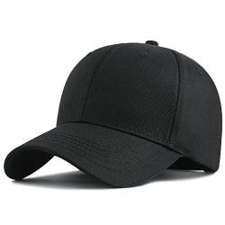 ISWMM Großer Kopfhut Sport XXL Übergröße Baseball Cap Big Head Hat Plus 60-65 cm, Schwarz von Unbekannt