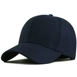 ISWMM Großer Kopfhut Sport XXL Übergröße Baseball Cap Big Head Hat Plus 60-65 cm, marineblau von Unbekannt