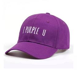 K-POP Baseballkappe, weiche Baumwolle, I Purple You, Buchstabe Kpop Merchandise Verstellbare b-ts Dad Hat Unisex Kpop Merch (I Purple You), I Purple You, Einheitsgr��e von Unbekannt