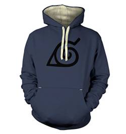 KONOHA Leaf Hoodie (Premium) – Japanische Anime Hoodie Gr. xl, denim von Unbekannt