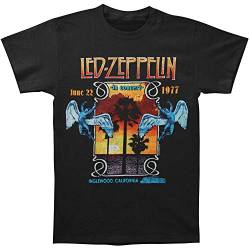 Led Zeppelin Herren Inglewood Slim Fit T-Shirt Schwarz - Schwarz - Groß von Led Zeppelin