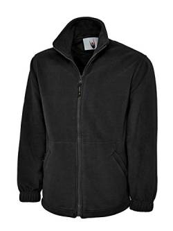 Monogram Damen Fleecejacke, XS bis XXXXL, ideal für Sport, Arbeit und Freizeit Gr. XXL, schwarz von Unbekannt