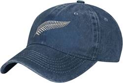 Neuseeland Maori Farn Denim Baseball Cap Hat Verstellbare Cowboyhut, navy, One size von Unbekannt