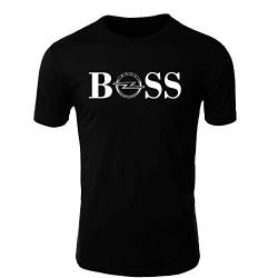 OPEL BOSS T-Shirt Logo Clipart Herren CAR Auto Tee TOP Black White Short Sleeves (5XL, Black) von Artist Unknown
