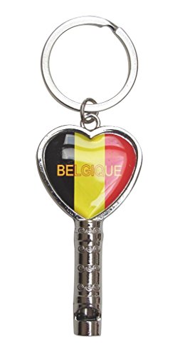 Schlüsselanhänger, Schmuck Taschen- Pfeife Flagge Belgien Belgische Spaß. von Unbekannt