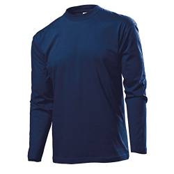 Stedman by Hanes Longsleeve Langarm T-Shirt in fünf Farben und den Grössen S, M, L, XL und XXL PREISWERTES SCHNÄPPCHEN Blau,XXL von Unbekannt