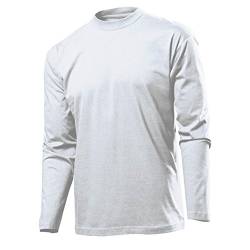 Stedman by Hanes Longsleeve Langarm T-Shirt in fünf Farben und den Grössen S, M, L, XL und XXL PREISWERTES SCHNÄPPCHEN Weiss,XXL von Unbekannt