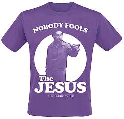 The Big Lebowski Nobody Fools The Jesus Männer T-Shirt lila XL 100% Baumwolle Fan-Merch, Filme von Unbekannt