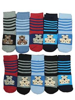 Unbekannt 10 Paar Jungen Thermo Winter Socken mit ABS Größe 18-39 (18-23) von Unbekannt