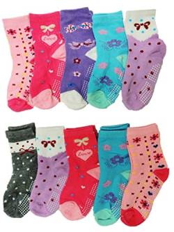 Unbekannt 10 Paar Mädchen ABS Socken Größe 24-39 (24-27) von Unbekannt