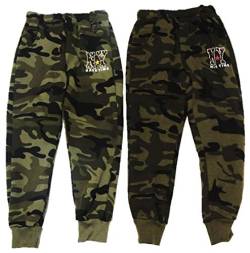 Unbekannt 2er Pack Jungen Camouflage Jogginghosen in den Größen 98-188 (122-128) von Unbekannt