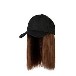 Unbekannt Dad Geschenke Haarstil Haarmütze Baseball Long Verstellbare Haarperücke mit befestigtem Haar Winter Cap Herren von Unbekannt