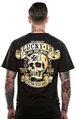 Unbekannt Lucky 13 T-Shirt Booze, Bikes and Broads Black-XL von Unbekannt