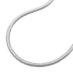 Kette Halskette Damen Schlangenkette rund 925 Silber Collier Anh?ngerkette L?nge 50 cm Breite 1,5 mm von Unbespielt