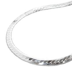 Kette Halskette Silberkette 925 Silber Damen Panzerkette flach für Frauen Länge 45 cm x 3 mm Anhängerkette Silber von Unbespielt