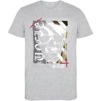 Uncle Sam Print-Shirt mit Totenkopf-Print von Uncle Sam
