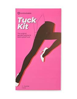 Unclockable T-Tape Tuck Kit – Gaff Alternative – Transgender, NB, Drag Queens, Crossdressing – 7er-Pack, Cocoa, Einheitsgröße von Unclockable