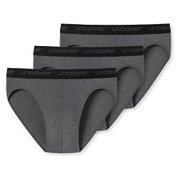 Uncover by Schiesser - Rio Slip/Unterhose - 3er Pack (M Dunkelgrau) von Uncover by Schiesser