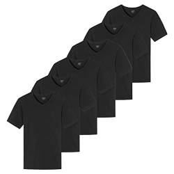 Uncover by Schiesser - Unterhemd/Shirt Kurzarm - 6er Pack (L Schwarz) von Uncover by Schiesser