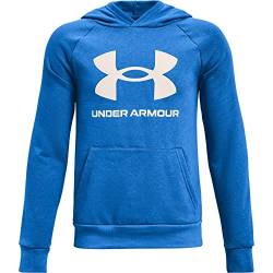 UA RIVAL FLEECE HOODIE-Blauer Stromkreis / Onyx Weiß von Under Armour