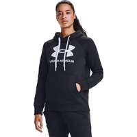 UNDER ARMOUR Hoodie, Raglanärmel, Rippbündchen, Logo-Print, für Damen, schwarz, L von Under Armour