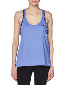 Under Armour Damen Knockout Tank Top T-Shirt, (495) Baja Blue/White/Black, Groß von Under Armour