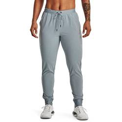 Under Armour Damen Sport Woven Pants, XXL, (465) Harbor Blue / Metallic Silver von Under Armour