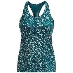 Under Armour - HeatGear Armour Racer Tanktop f r Damen, Turmalin Blaugr n / Silber Metallic (716), Small von Under Armour