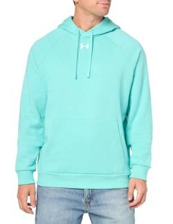 Under Armour Herren Hoodie Rival radial Turquoise-White L von Under Armour